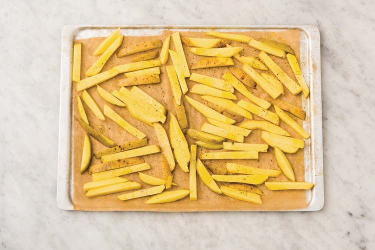 Bake the wedges