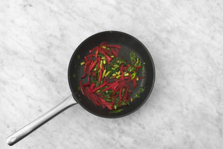 Cook the veggies