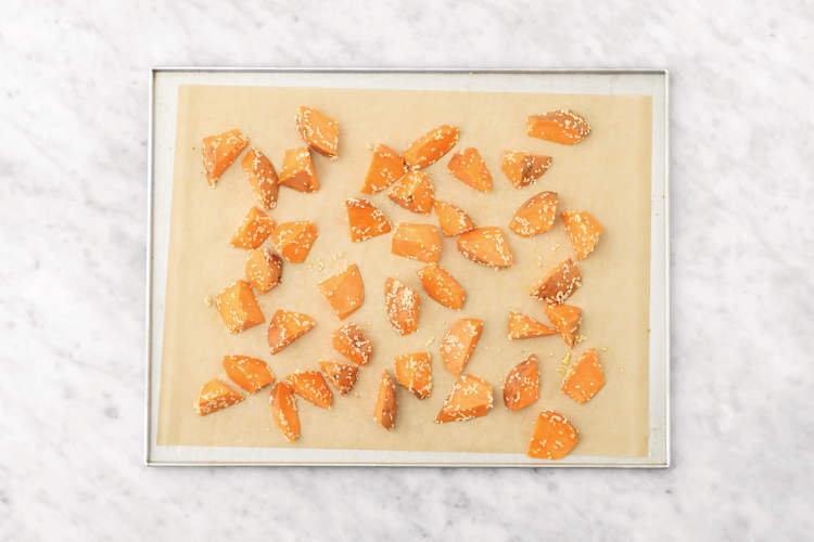 Bake the pumpkin