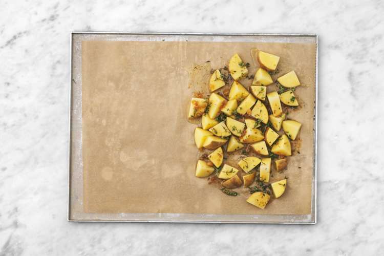 Flavour the potatoes