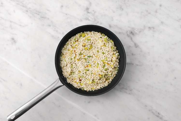 Start the risotto