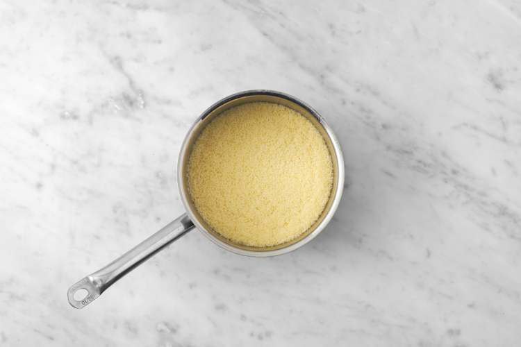 Cook the couscous & prep the chicken