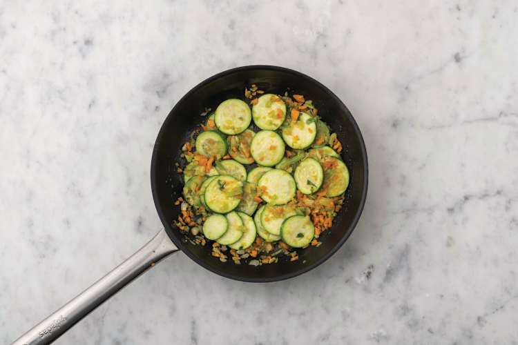 Cook the veggies