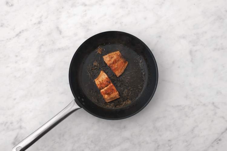 Cook the salmon