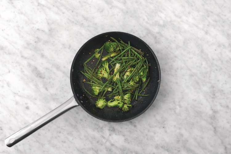 Cook the veg
