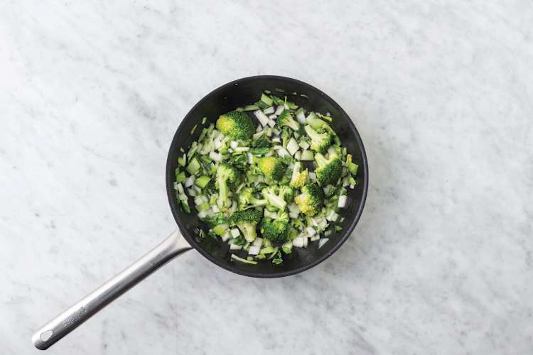 Cook the veggies