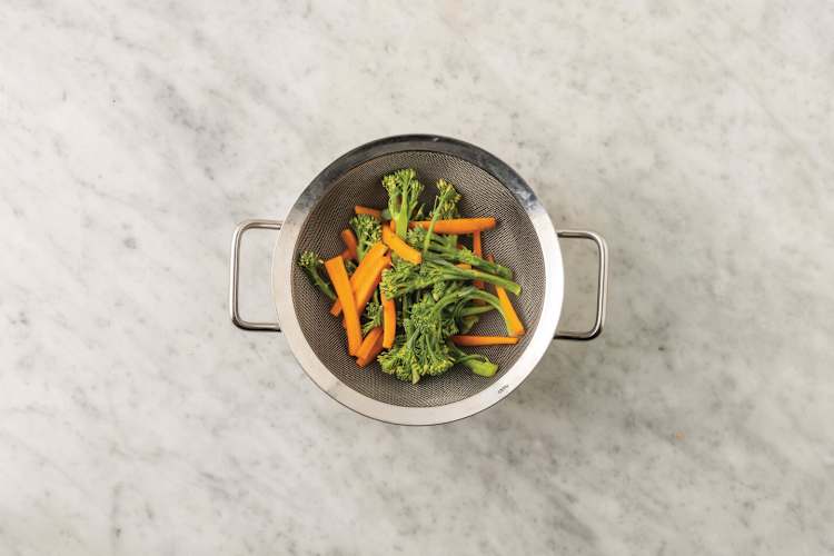 Steam the veggies