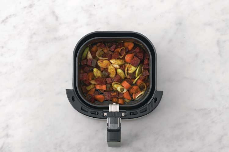 Airfry the veggies