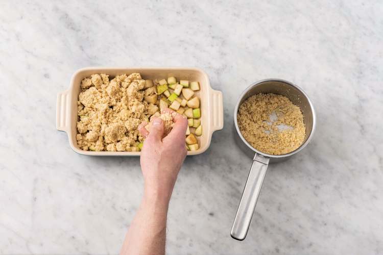 Bake the crumble