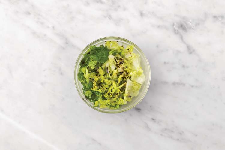 Prep the salad 