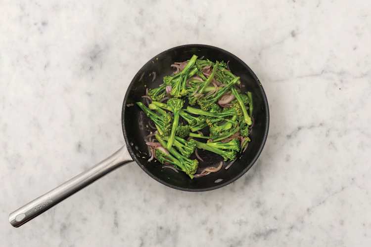 Cook the veggies