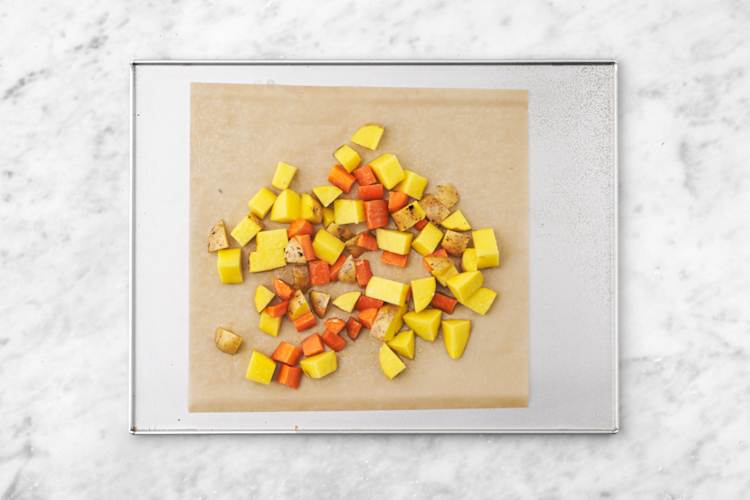 Roast the veggies