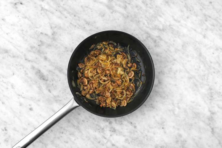 Cook the mushrooms