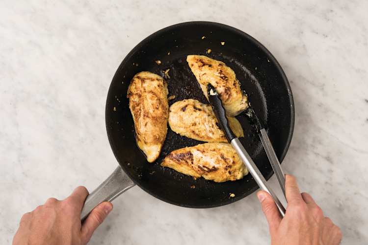 Cook the chicken