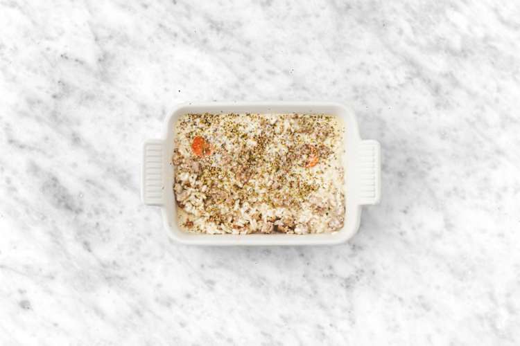 Bake the risotto