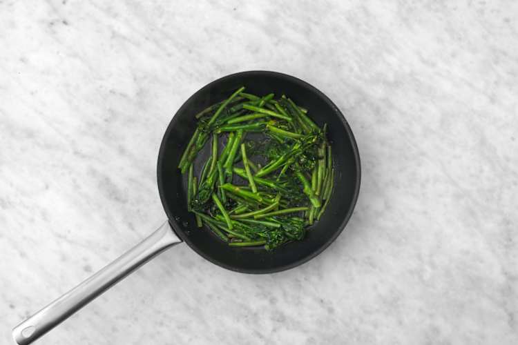 Cook the greens
