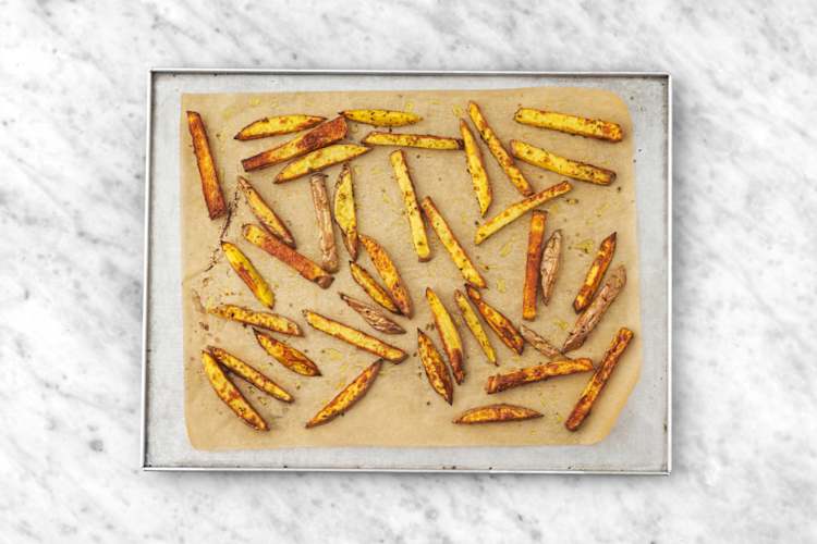 Bake the fries