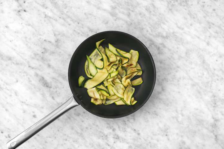 Char the zucchini