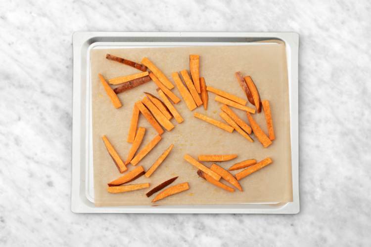 Bake the fries