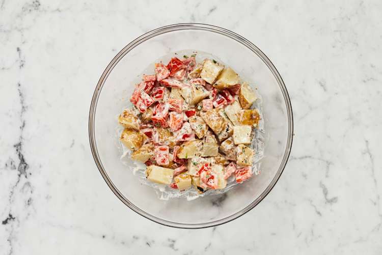 Finish potato salad