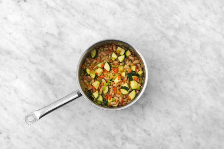 Cook the veggies