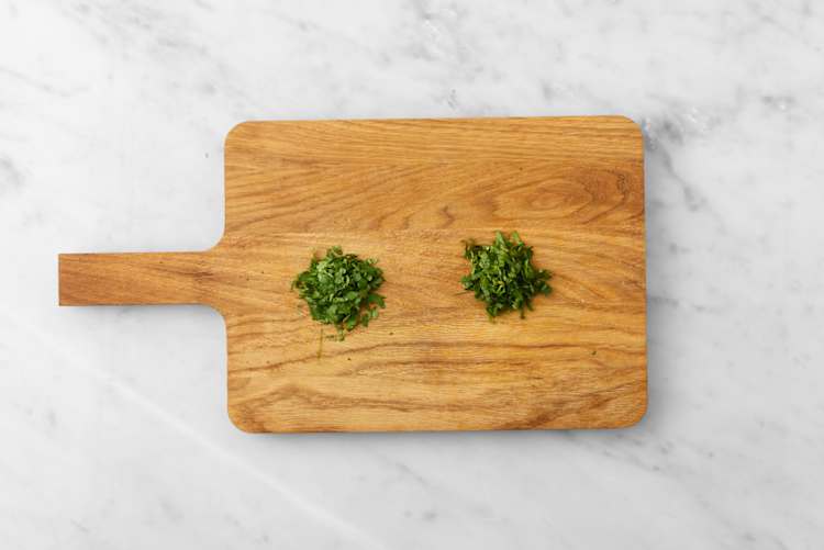 Chop the herbs 