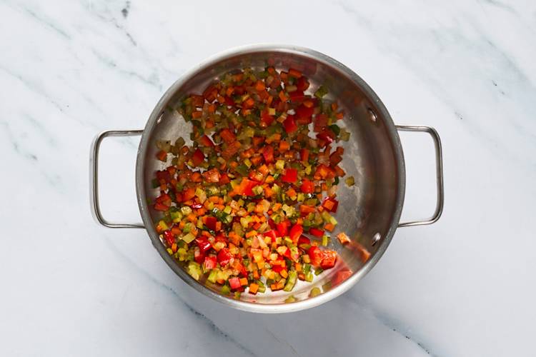 Cook veggies