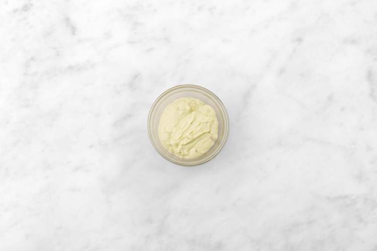 Make creamy guacamole dressing
