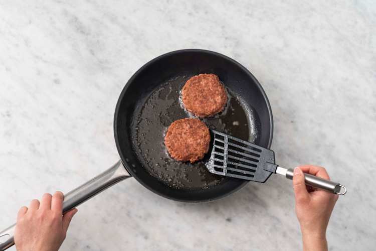 Patties anbraten