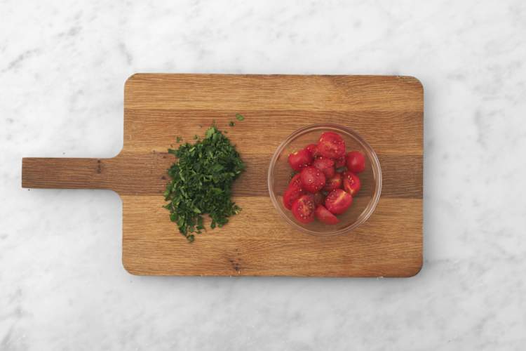 Macerate the Tomatoes