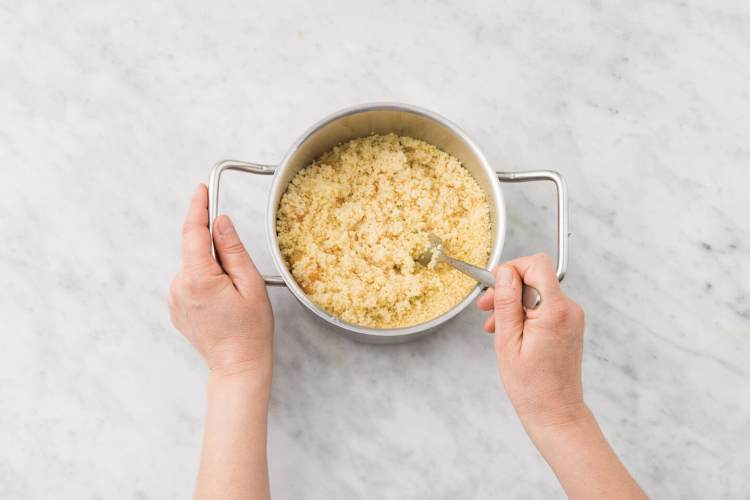 Cook the couscous 