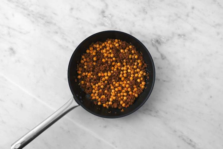 Warm chickpeas