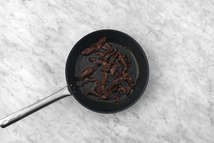 Sear the Beef Strips