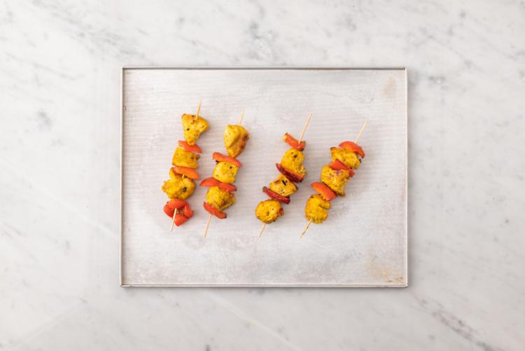 Assemble and Bake your Skewers