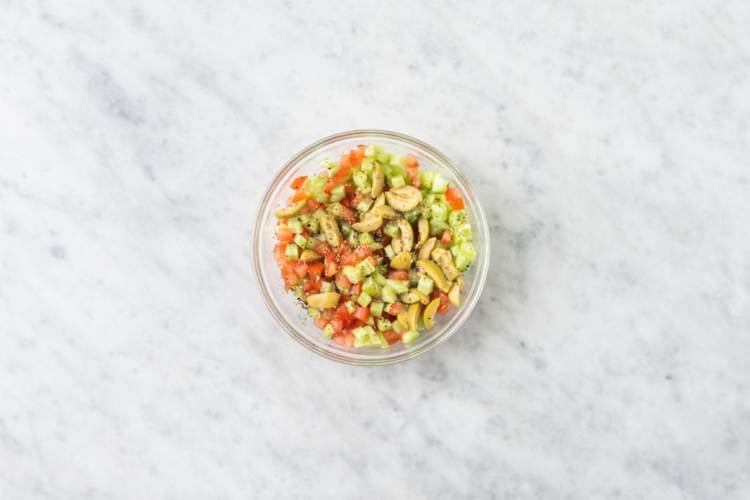 Assemblare l'insalata