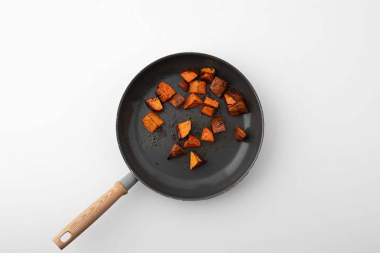 Zoete aardappel bakken