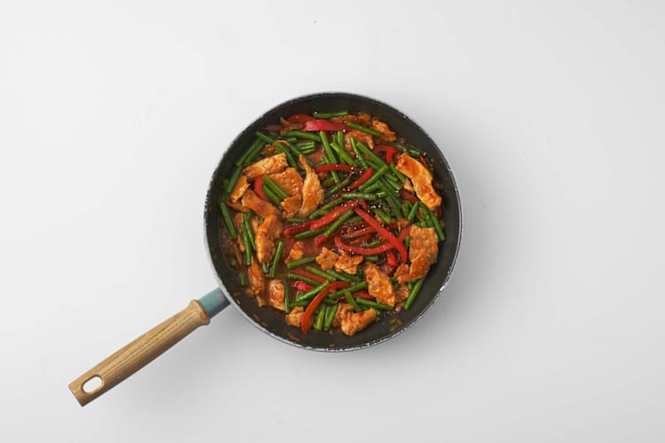 Stir-fry afmaken