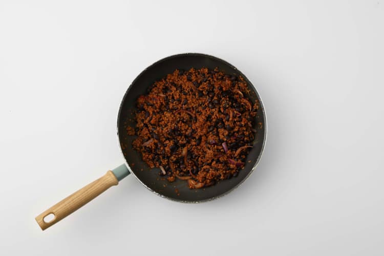 Vegan gehakt bakken
