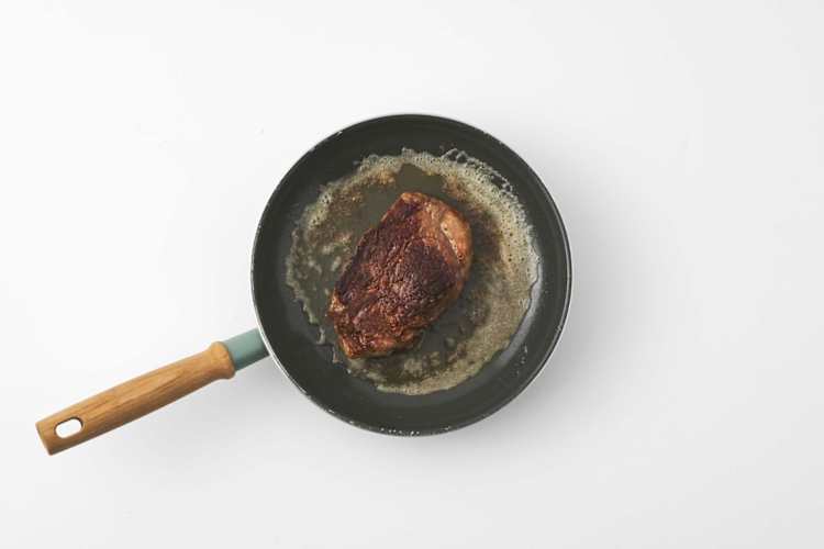 Steak bakken