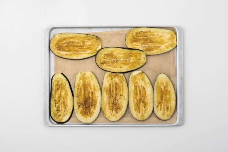 Aubergine roosteren