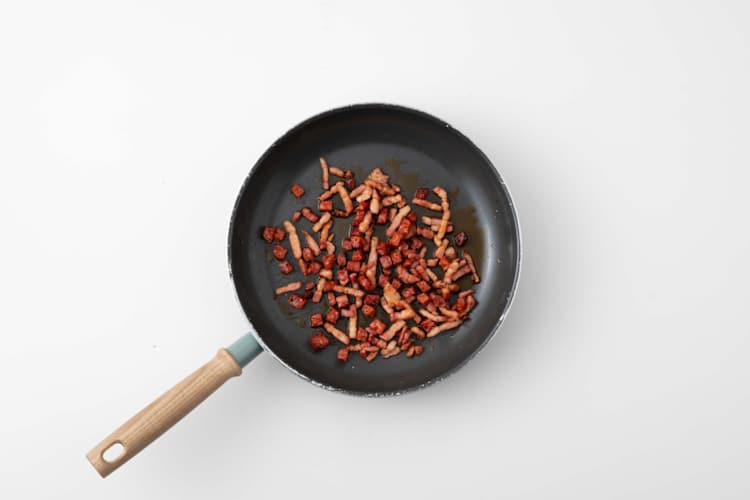 Spek en chorizo bakken