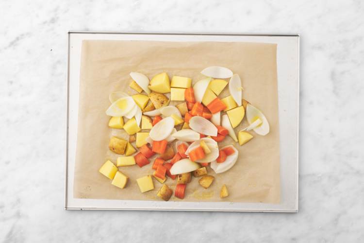 Roast the veggies
