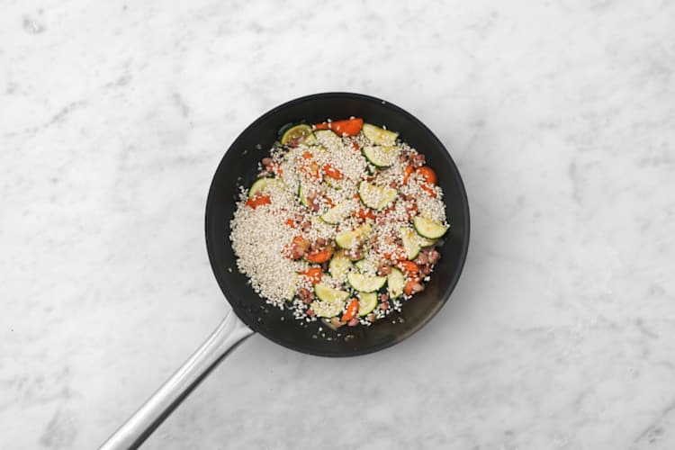 Start the risotto
