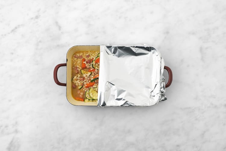 Bake the risotto