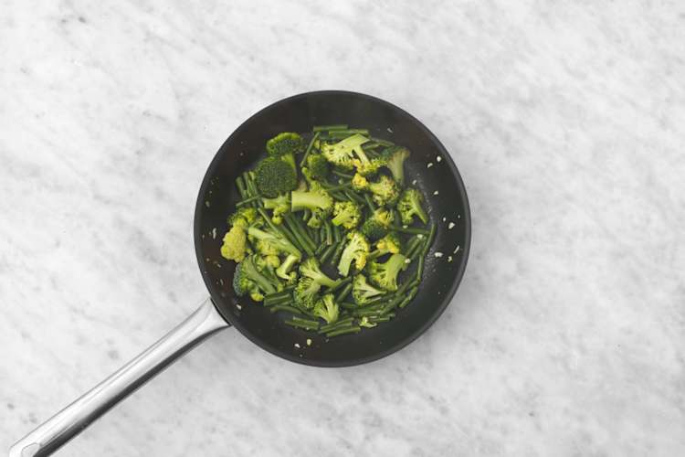 Cook the veggies