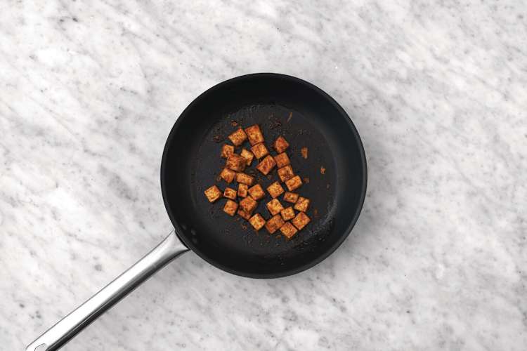 Cook the tofu