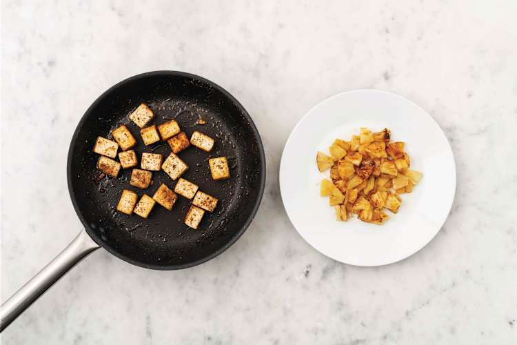 Cook the tofu