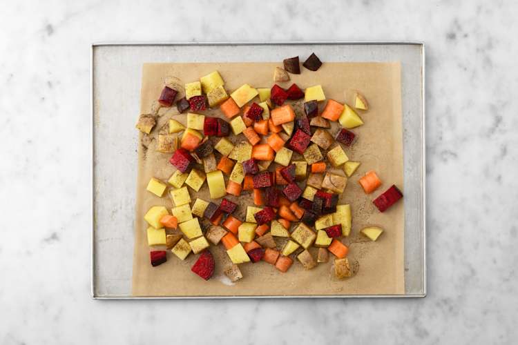 Roast the veggies