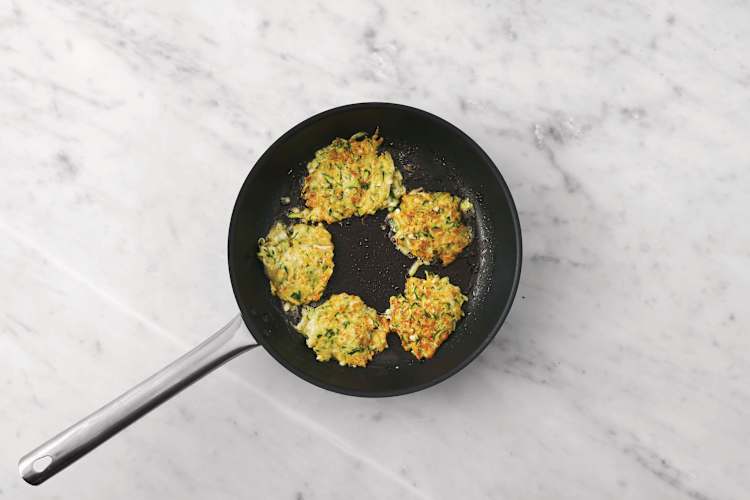 Cook the fritters