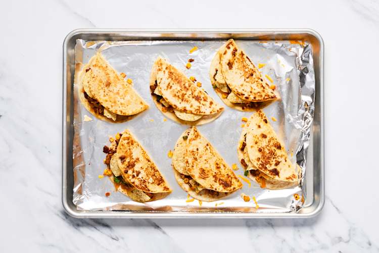 Broil quesadillas